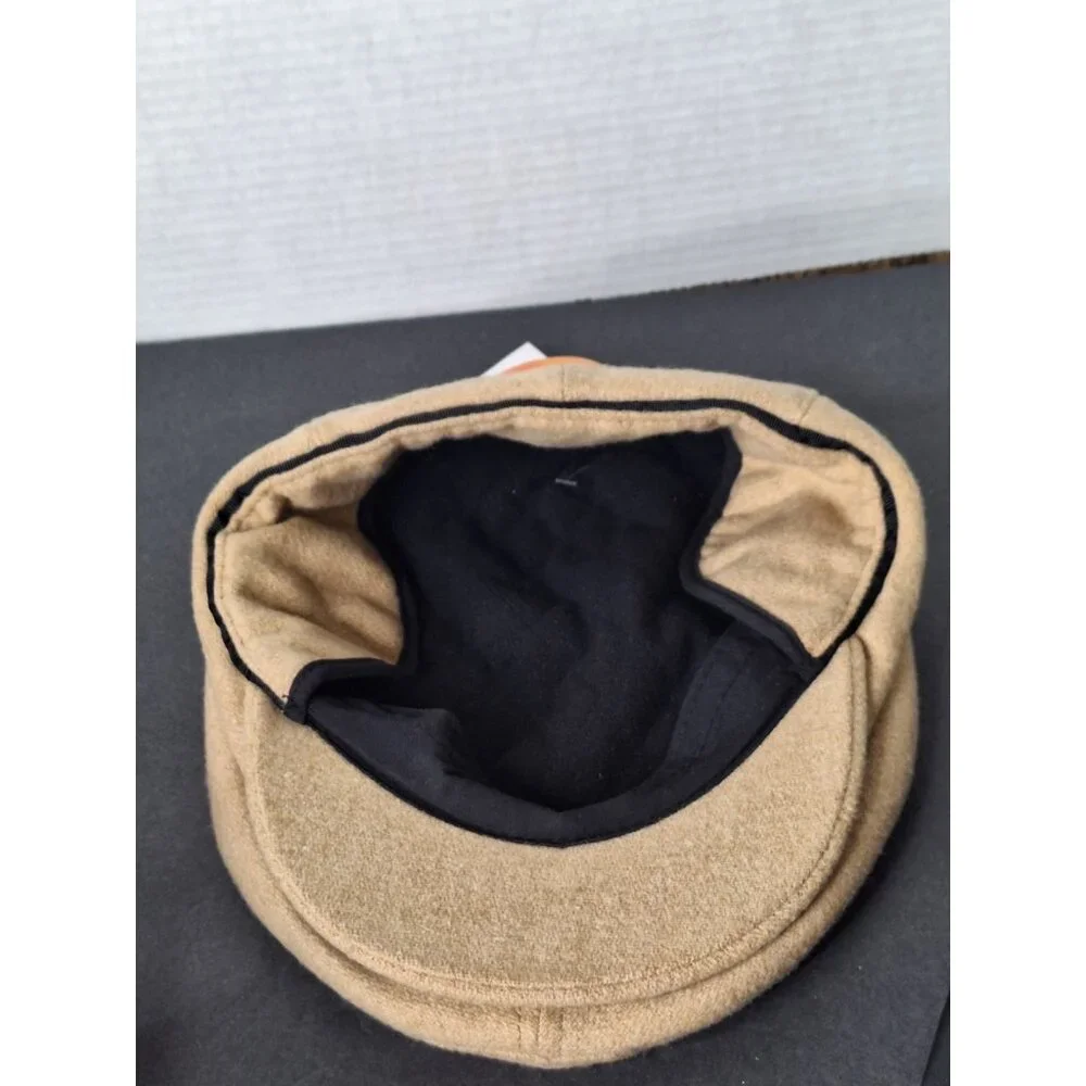 Broner Newsboy Cabbie Hat Mens Medium Wool Blend Earlaps Cap - Picture 10 of 10